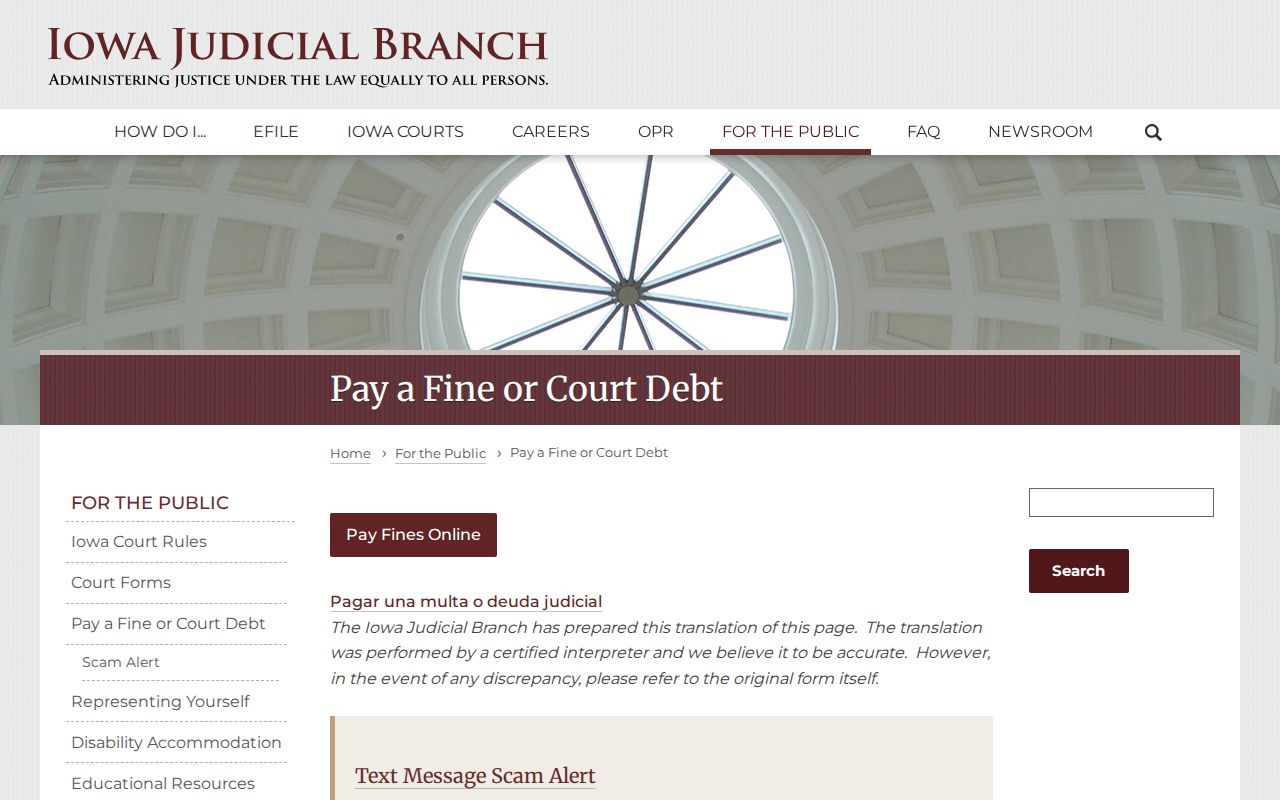 Benton County criminal court case payment lookup